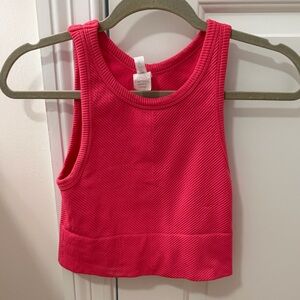 Nikibiki Coral Ribbed Tank Top